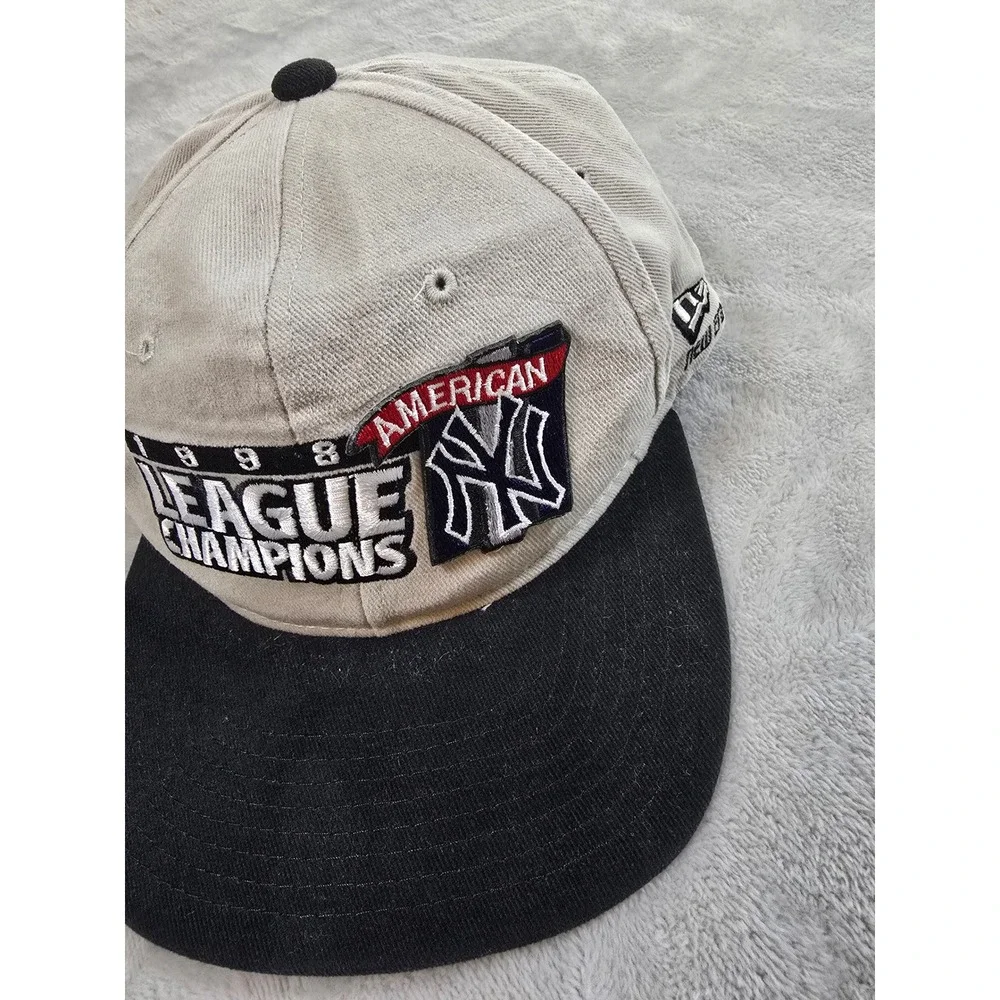 Vintage New York Yankees Hat Cap New Era Snapback 1998 American League Champions
